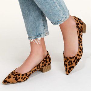 Lulus Leopard Suede Pointed-Toe Flats